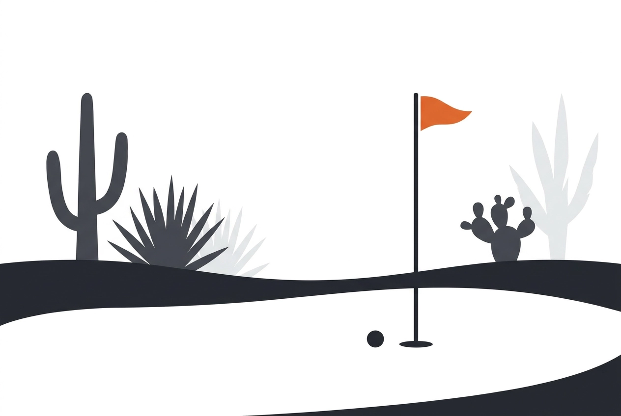 Professional header image for list-based article: Your Complete Guide to Golfing in Apple Valley, CA at Ash...
