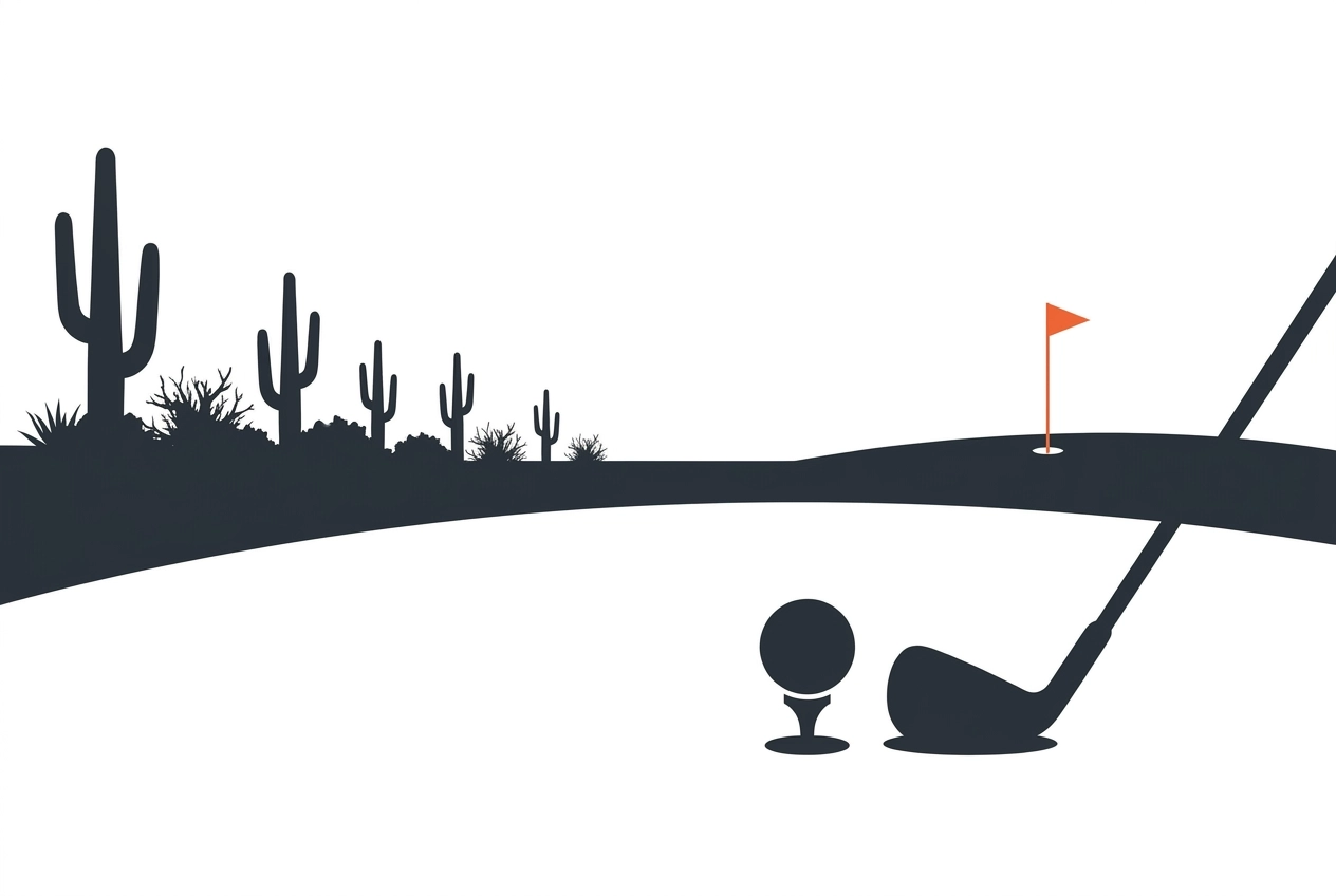 Professional header image for educational tutorial: Playing High Desert Golf: What the Climate Does to Your G...